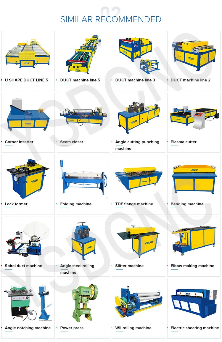 Ysdcnc Brand Rectangular Tube Production Machine Auto Duct Line III on Sale