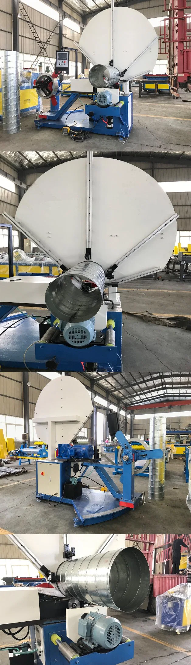 Circular Air Tube Spiral Duct Forming Machine for Aluminum Pipe Making