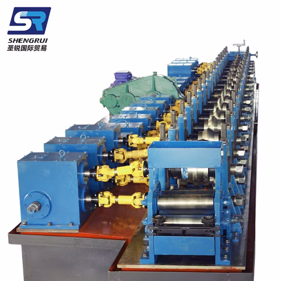 Hochfrequenzgeschweißte Stahlrundrohr-Vierkantrohrherstellungsmaschine